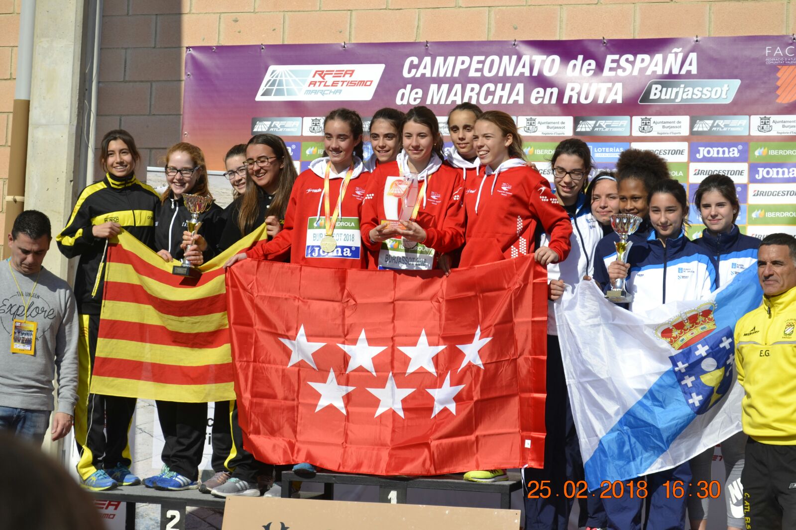 Campeonato de España sub16 de Marcha por federaciones